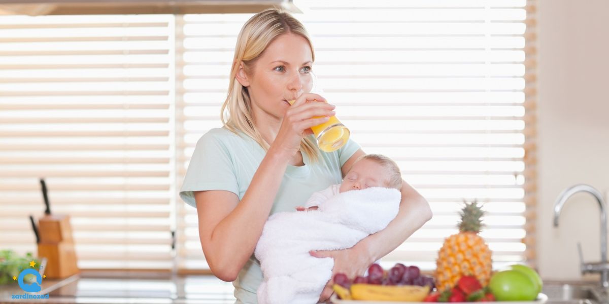 تغذیه مادر در دوران شیردهی برای کاهش زردی نوزاد